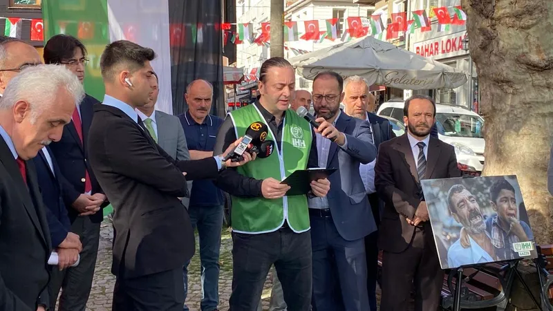 Sarıyerli esnaflar bir günlük kazancını Gazze’ye bağışlıyor