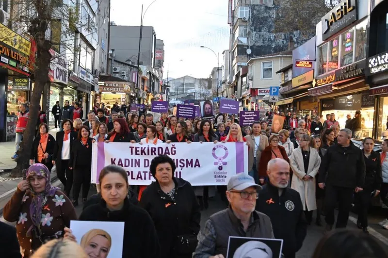 Tekirdağ’dan kadına şiddete karşı güçlü mesaj