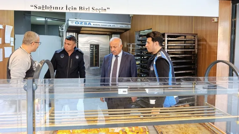 Adıyaman’da fırın ve gıda işletmelerine zabıta denetimi 