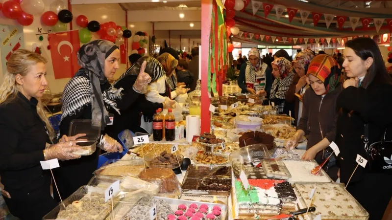 Kahta anaokullarından Filistin için kermes 