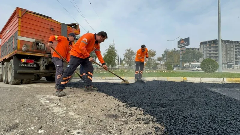 Sümerevler ve Karapınar’da Cadde onarımları sürdürülüyor 