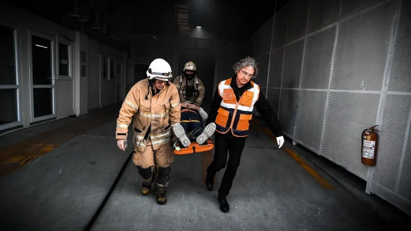 İzmir’de deprem ve yangın tatbikatı gerçekleştirildi 