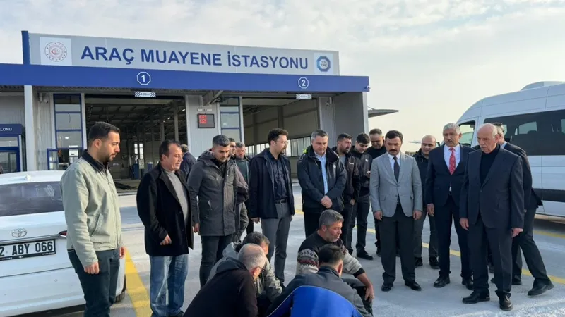 Kahta’da TÜVTÜRK Araç Muayene İstasyonu hizmete açıldı 
