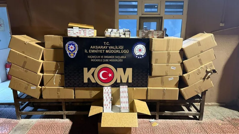 Aksaray’da kaçakçılık operasyonu: 5 Milyon lira değerinde kaçak ürün ele geçirildi