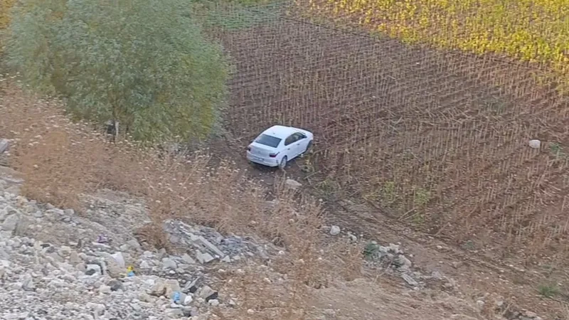 Adıyaman’da otomobil şarampole devrildi: 1 Yaralı 