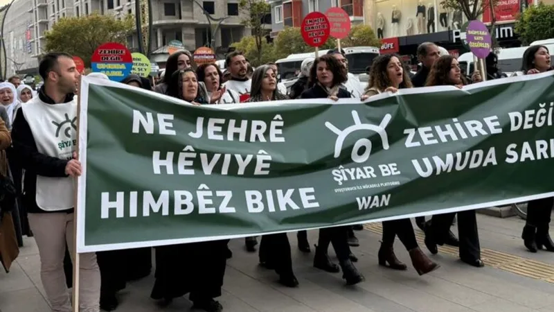 Van’da uyuşturucuya karşı yürüyüş düzenlendi