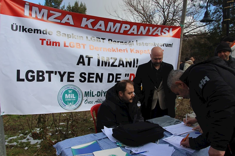 Sapkın derneklerin kapatılması için başlatılan imza kampanyasına yoğun ilgi