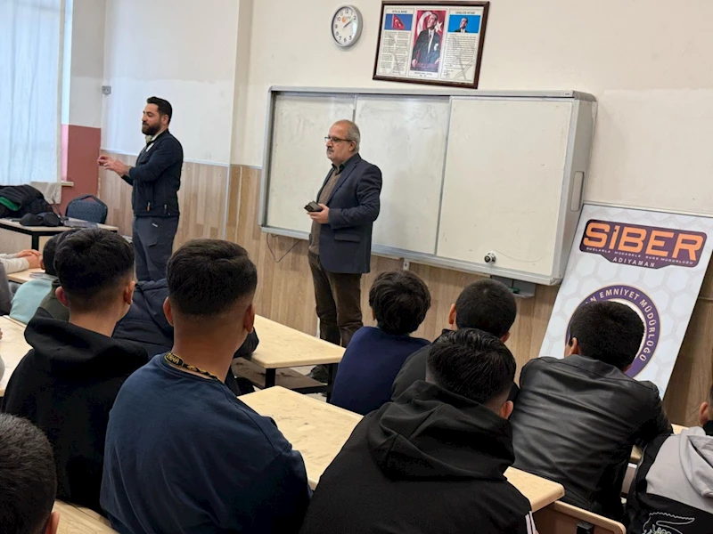 Öğrencilere siber suçlar anlatıldı 