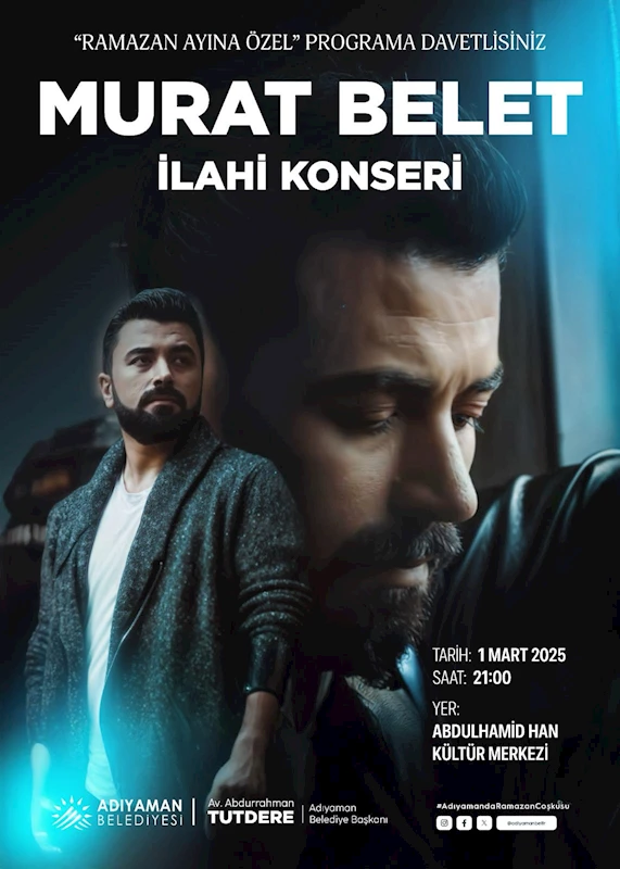 Ramazan etkinlikleri Murat Belet konseriyle başlıyor 