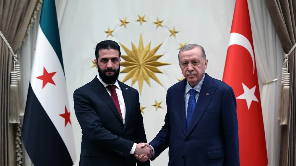 Suriye Geçiş Dönemi Cumhurbaşkanı Şara Türkiye