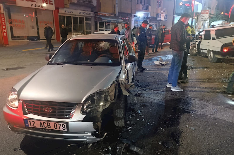 Bingöl’de maddi hasarlı kaza 