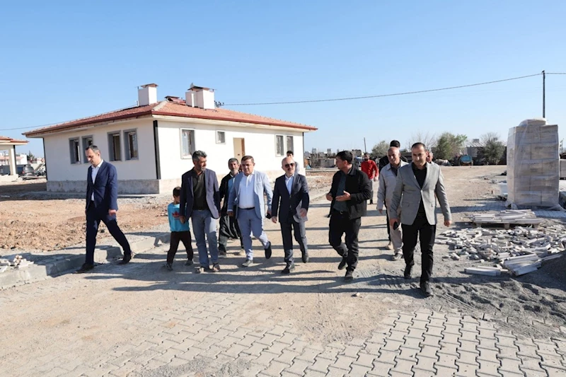 Külafhöyük Köyü’nde kalıcı konutlar tamamlanma aşamasında 