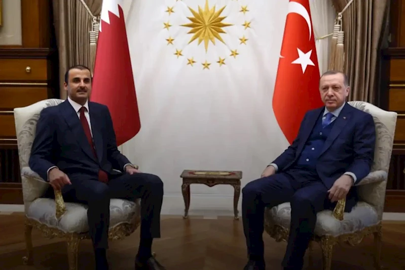 Cumhurbaşkanı Erdoğan Katar Emiri Al Sani ile görüştü