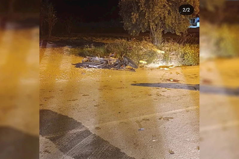 Otomobil ile çarpışan motosikletli ağır yaralandı