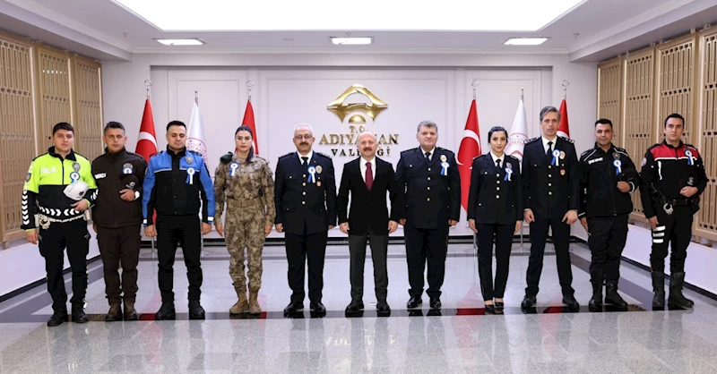 Vali Varol, İl Emniyet Müdürü Alper Uzman ve polisleri kabul etti 