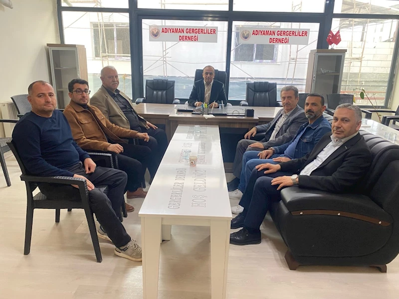 Adıyaman Kent Konseyi, Adıyaman Gergerliler Derneğini ziyaret etti 