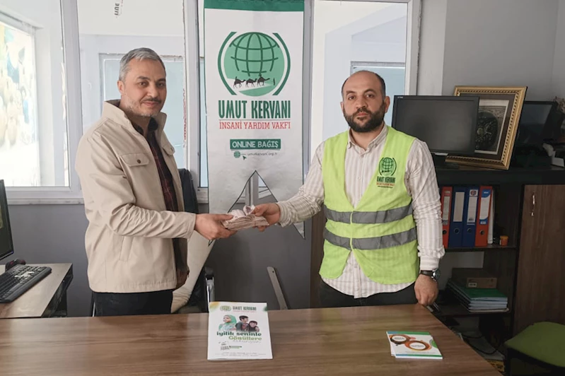 Hayırsever esnaf iki günlük kazancını Gazze