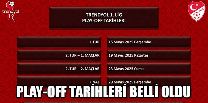 Play-Off Tarihleri Açıklandı
