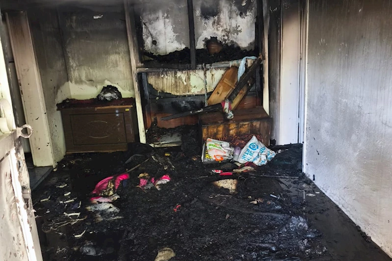 Batman’da tek katlı evde çıkan yangında maddi hasar meydana geldi