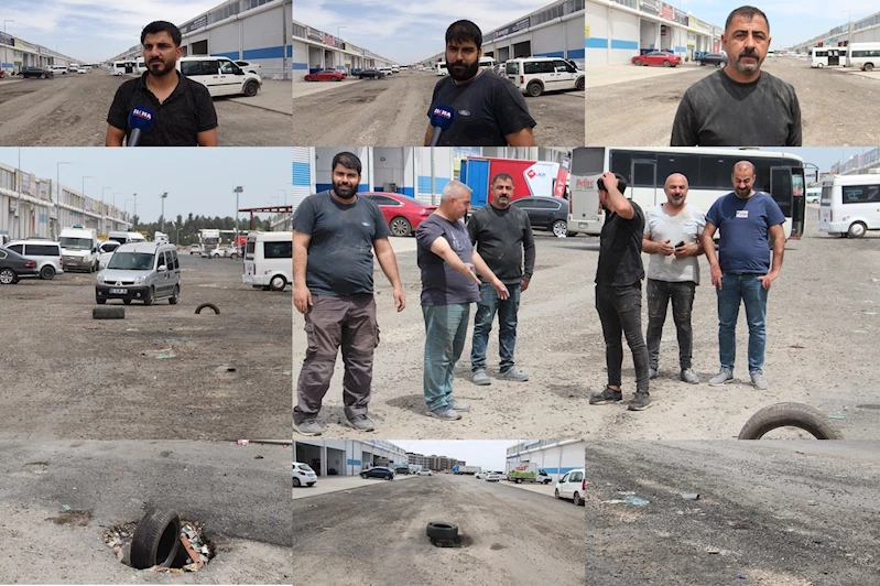 Sanayi esnafından bozuk yollara tepki: Üç aydır yapılmasını bekliyoruz