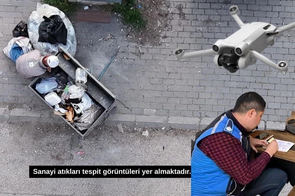 İnegöl Belediyesi’nden dronlu denetim