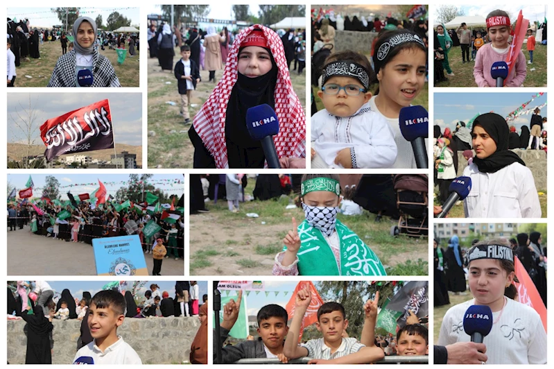 Mevlid-i Nebi etkinliğine katılan çocuklar: Peygamber Efendimizi anmaya vesile olanlara çok teşekkür ediyoruz