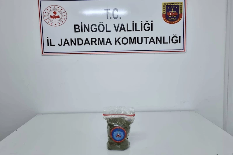 Bingöl’de uyuşturucu operasyonu: 444 gram toz esrar ele geçirildi