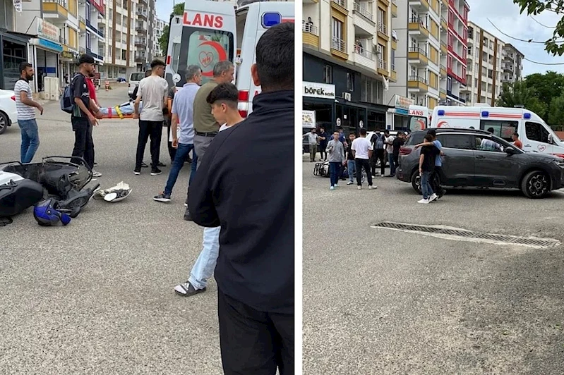 Siirt’te motosiklet ile otomobil çarpıştı: 2 kişi yaralandı