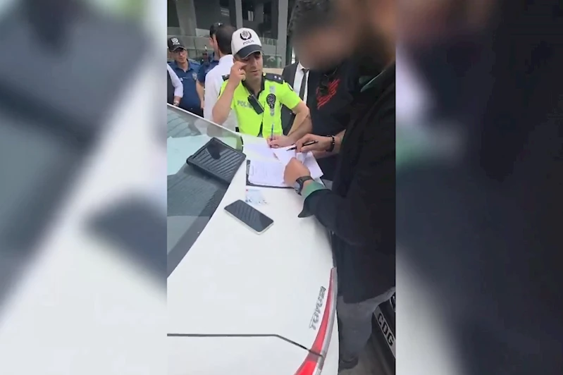 Ambulansa yol vermeyen düğün konvoyuna ceza yağdı