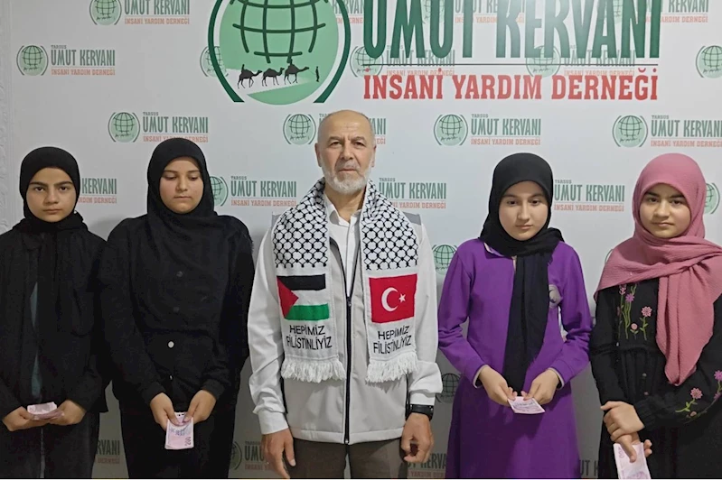 Tarsus’ta imam hatip öğrencilerinden Filistin’e anlamlı destek