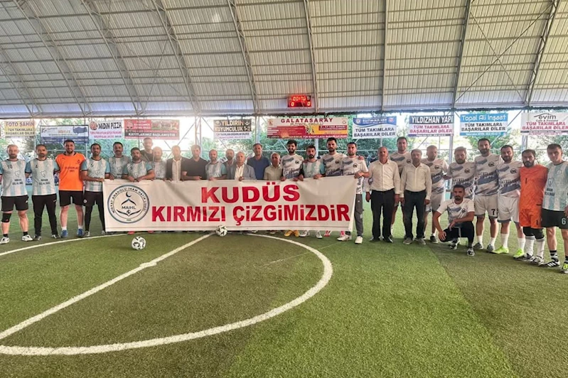 Mardin’de düzenlenen futbol turnuvasında 80 bin TL Filistin’e bağışlandı