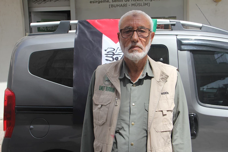 Adanalı hayırsever aracını Gazze için bağışladı