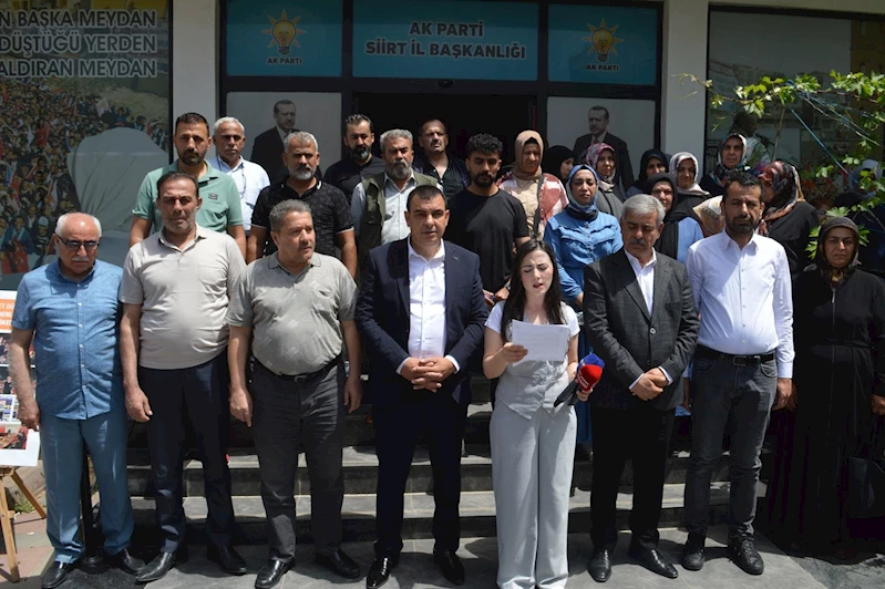 AK Parti Siirt İl Başkanlığından 