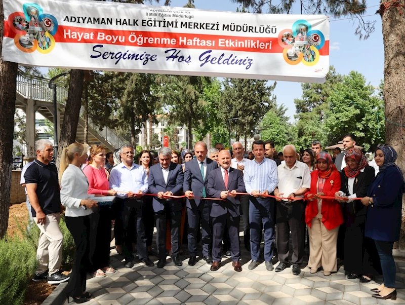 Adıyaman’da ‘Hayat Boyu Öğrenme Sergisi’ açıldı: El emeği göz nuru eserler büyük beğeni topladı  - Videolu Haber