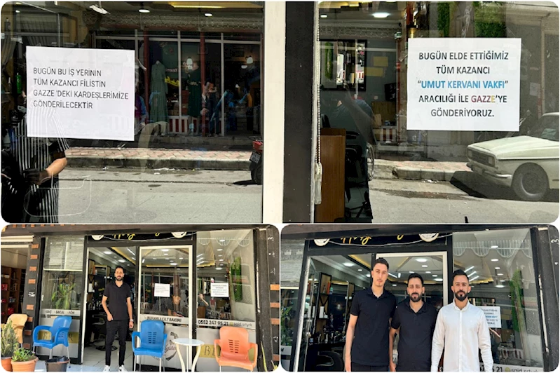 Hataylı kuaförler günlük gelirlerini Gazze