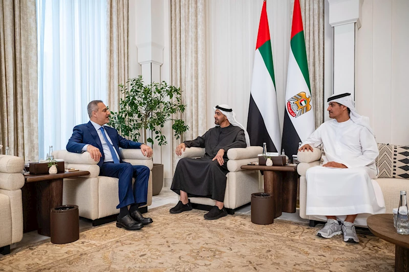 Dışişleri Bakanı Fidan, BAE Devlet Başkanı Bin Zayid ile görüştü