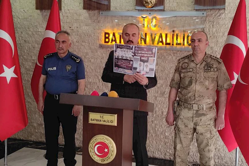 Batman Valisi Canalp: Uyuşturucuyla mücadelede 4 ayda 100 tutuklama gerçekleştirildi