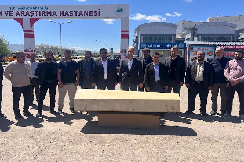 HÜDA PAR Ağrı İl Teşkilatından tabutlu eylem