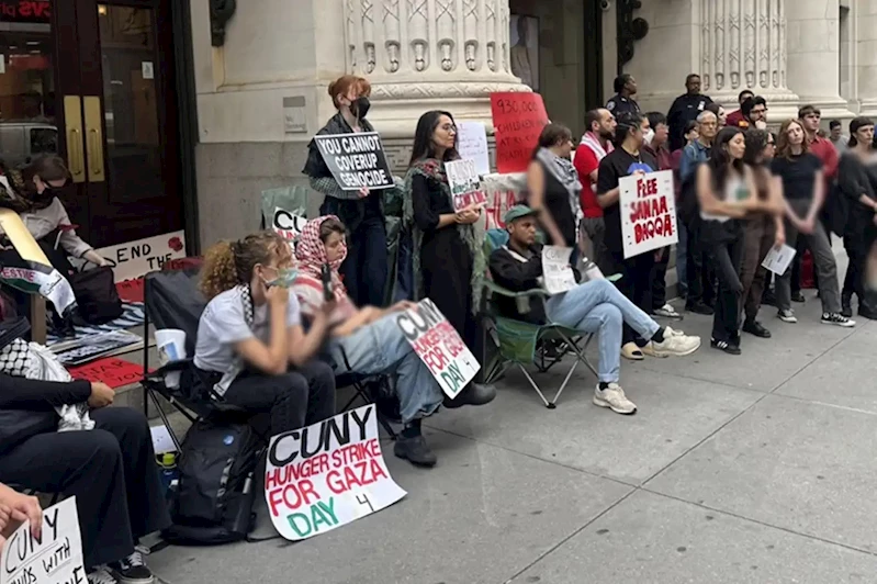 Üniversite öğrencilerinin Gazze için başlattıkları açlık grevi 14. gününe girdi