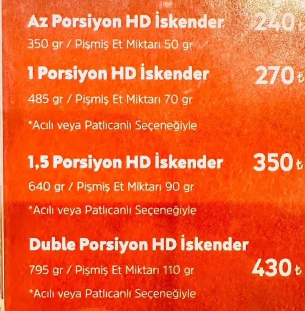 Ünlü dönercinin menüsündeki et gramajı sosyal medyayı ayağa kaldırdı