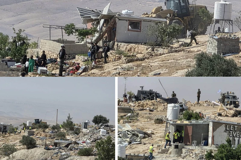 Siyonist rejim yine yıkımda: El-Halil