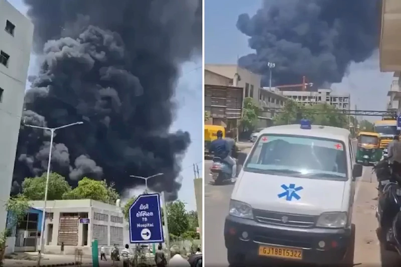 Hindistan’da yolcu uçağı yerleşim alanına düştü: 244 kişi taşıyordu