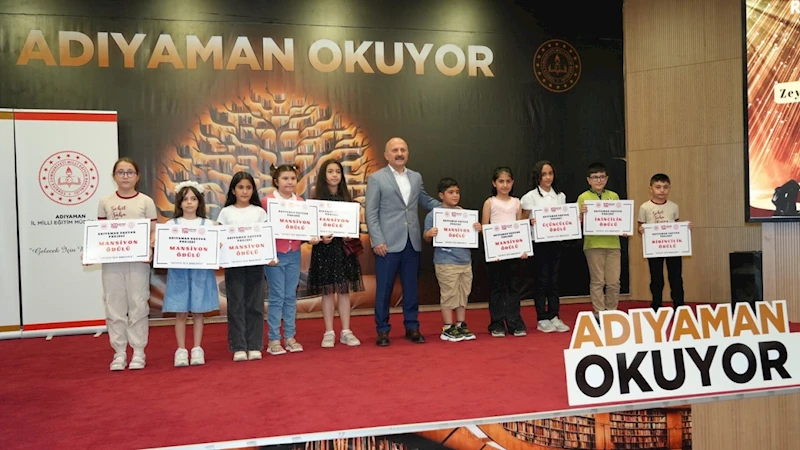 ‘Adıyaman Okuyor’ projesinde ödüller sahiplerini buldu 