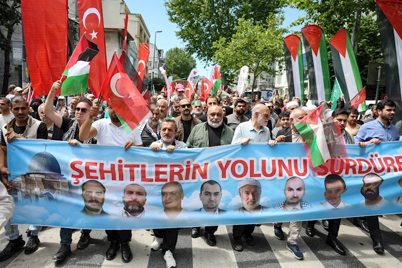 İstanbul, Filistin’in özgürlüğü için yürüdü 