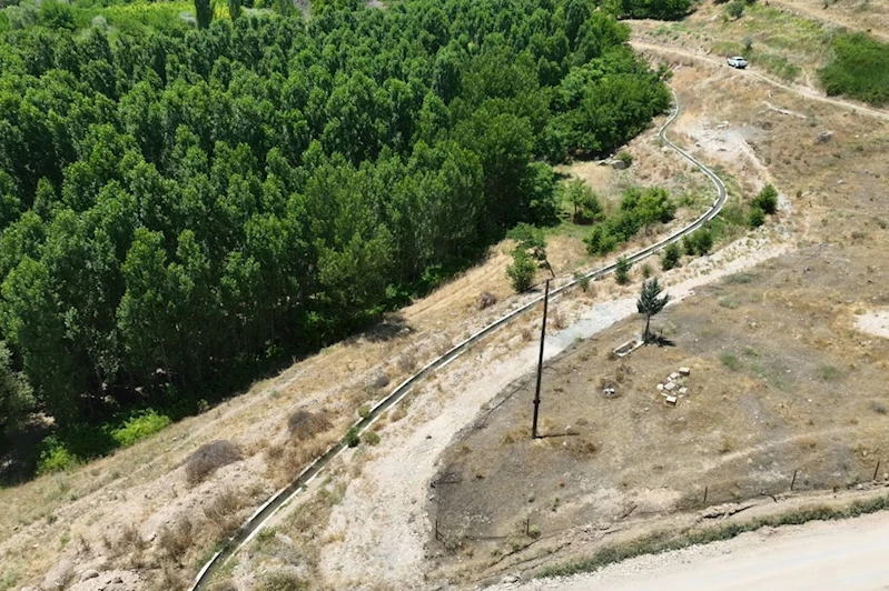 Büyükşehir Belediyesinden 6 bin metrekarelik sulama kanalı 