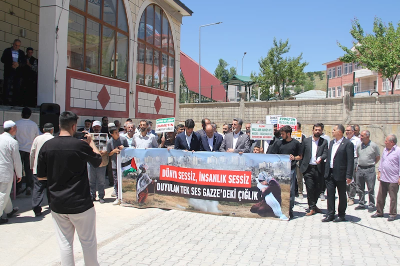 HÜDA PAR Adaklı İlçe Başkanlığı’ndan siyonist rejime tepki