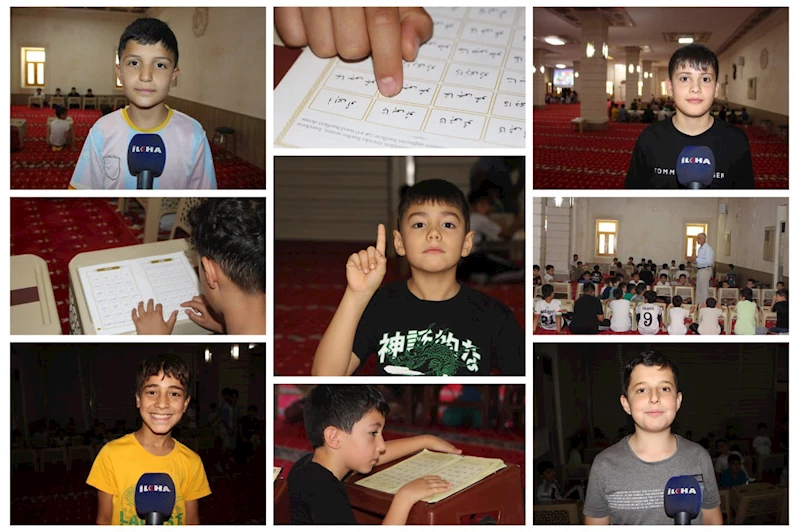 Kur’an kursuna katılan çocuklar: Allah’ın evinde Kur’an öğrenmek çok güzel bir his