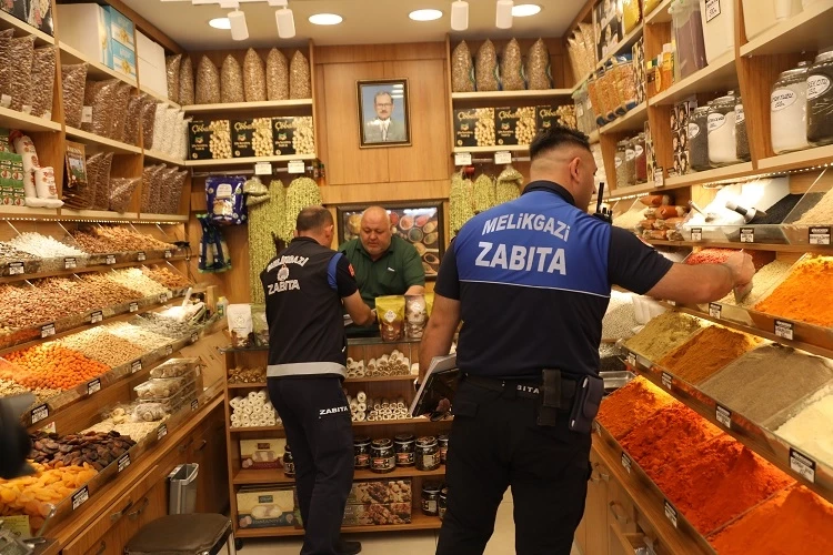 Kayseri Melikgazi zabıtasından bayram öncesi sıkı denetim