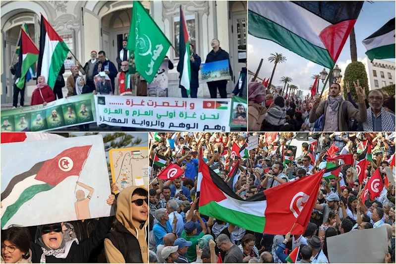 “Mağrip Direniş Konvoyu” Gazze’ye doğru yola çıktı