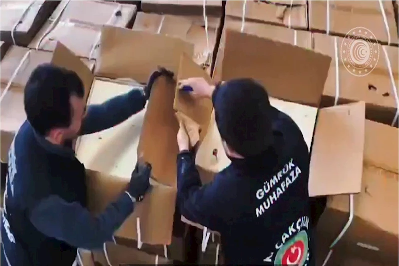 Gümrük Muhafaza ekipleri yılın ilk yarısında 6,4 milyon kaçak sigaraya el koydu